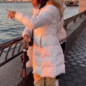 White Puffer Coat